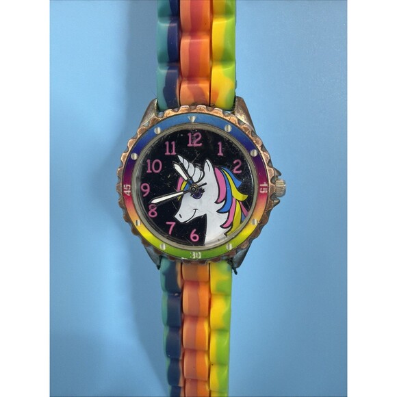 Accutime Accessories - Accutime Unicorn Dial Rainbow Quartz Watch WN9019WM Watch Works Great, New Batt